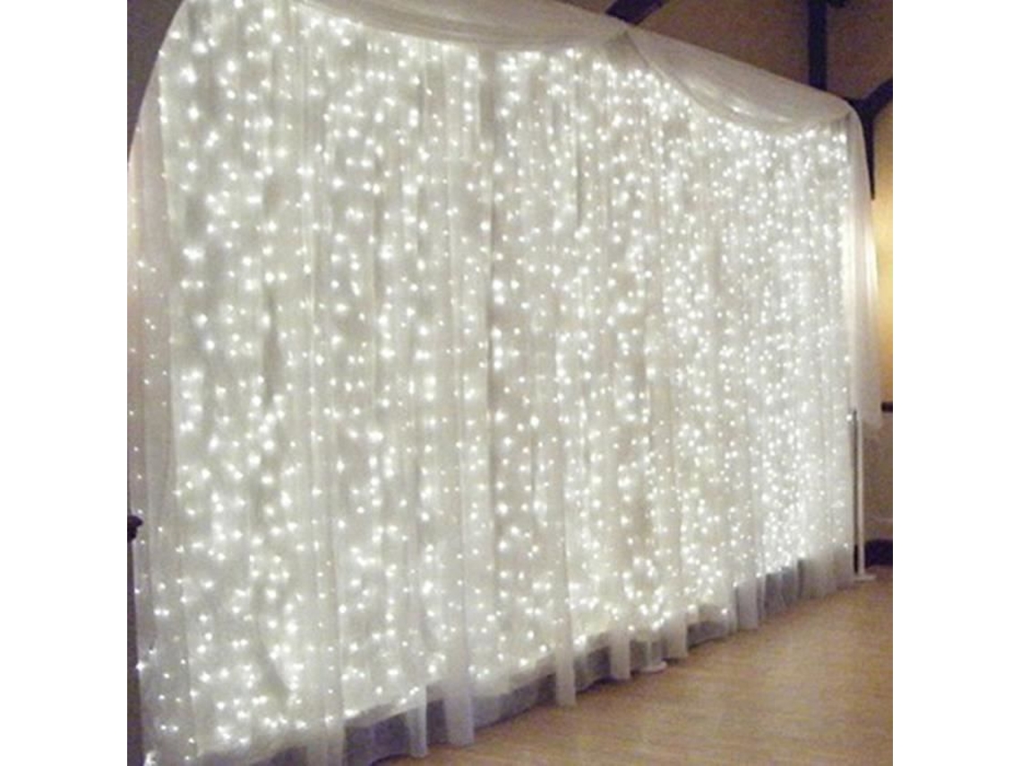 Guirlanda De Luz Led 3m X 3m 300 Leds Branco 10w Interior Katoom