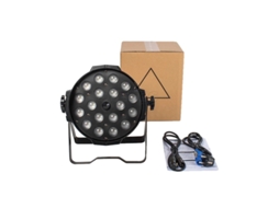 Led Zoom Par Light, Rgbwauv Color Mixing, 12 Dmx Channels,2pcs 18x18w,eu Plug Oem