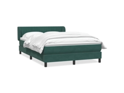 Cama com Molas/colchão 160x220 Cm Veludo Verde escuro MAISON EXCLUSIVE