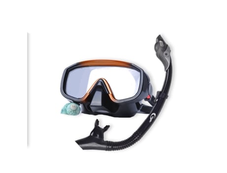 Óculos de mergulho máscara de mergulho máscara de mergulho snorkel preto 2 unidades DONGLINE