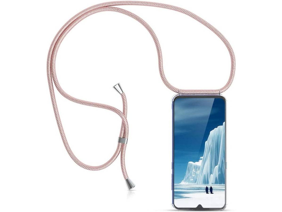 Capa Xiaomi Mi 9 HONGWE. Com corda Transparente, Rosa