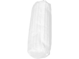 Capa para Almofada de Pescoço em Tecido Branco com Zíper Invisível e Forro Interno Removível. CHABERLU