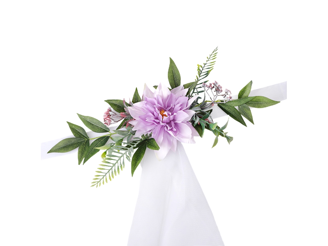 Cadeira De Festa Com Flores Artificiais Laxiscreed Para Decoração De Casamentos E Eventos