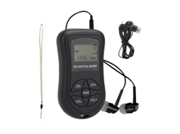 Rádio digital portátil, FM, DSP, display, receptor estéreo de baixa potência