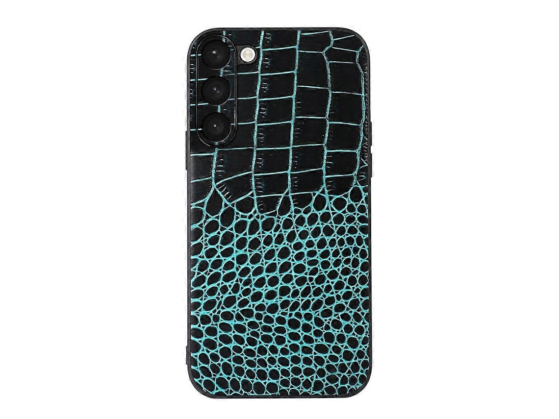 Capa Para Celular Samsung Galaxy S23+ 5g Em Couro Com Textura De Crocodilo