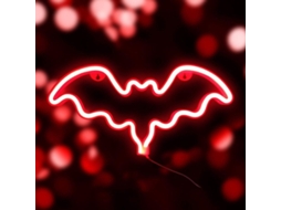 Luz Neon de Morcego para Natal e Halloween S/MARCA