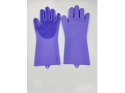 Luvas De Silicone Para Louça, Luvas De Forno, Silicone Antiderrapante Resistente Ao Calor, Luvas De Limpeza Aquaforge (roxa, 170 G)
