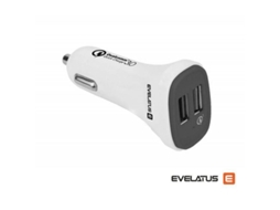 Adaptador de Viagem Evelatus QCC02 Qualcomm Branco