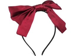 Faixa de cabelo feminina com laço grande, acessório elegante e confortável para os cabelos.