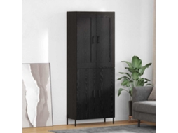 Vidaxl Buffê 2 Pcs Carvalho Preto Madeira Processada