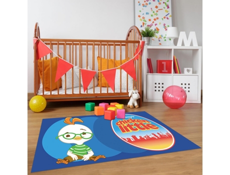 Tapete CHIKEN LITTLE (80 x 140 - Poliamida - Azul)
