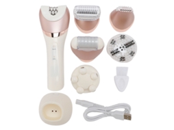 Kit Depiladora 6 Em 1 Recarregável Para Mulher