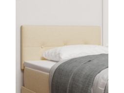 Cabeceira Led Botão Estofada Creme 100 Cm Tecido Wsd58313 Lovely Home