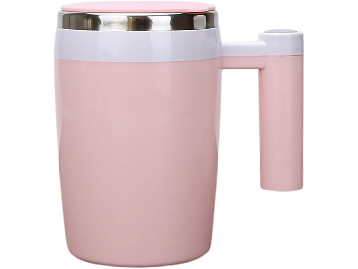 Caneca De Café Recarregável Com Misturadora Automática, Capacidade De 380ml, Em Aço Inoxidável.