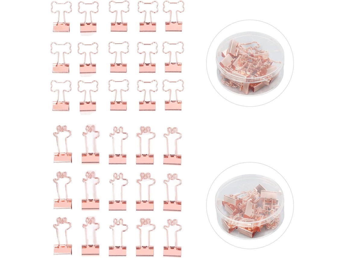 Presilhas de cabelo fofas rosa Tom Ouro para material escolar e mesa