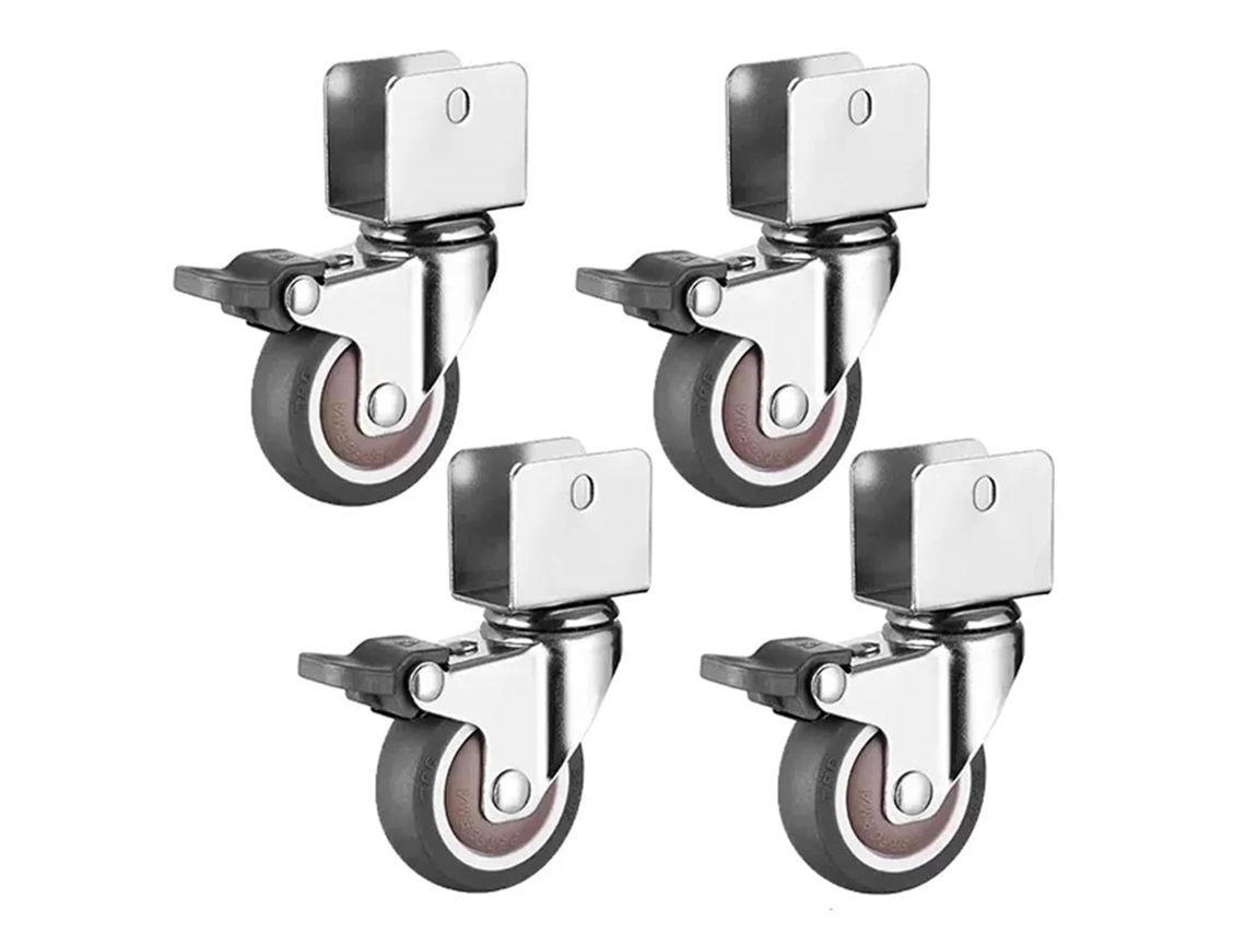 Rodízios Para Móveis De 1/1 E 5/2 Polegadas, Borracha Macia