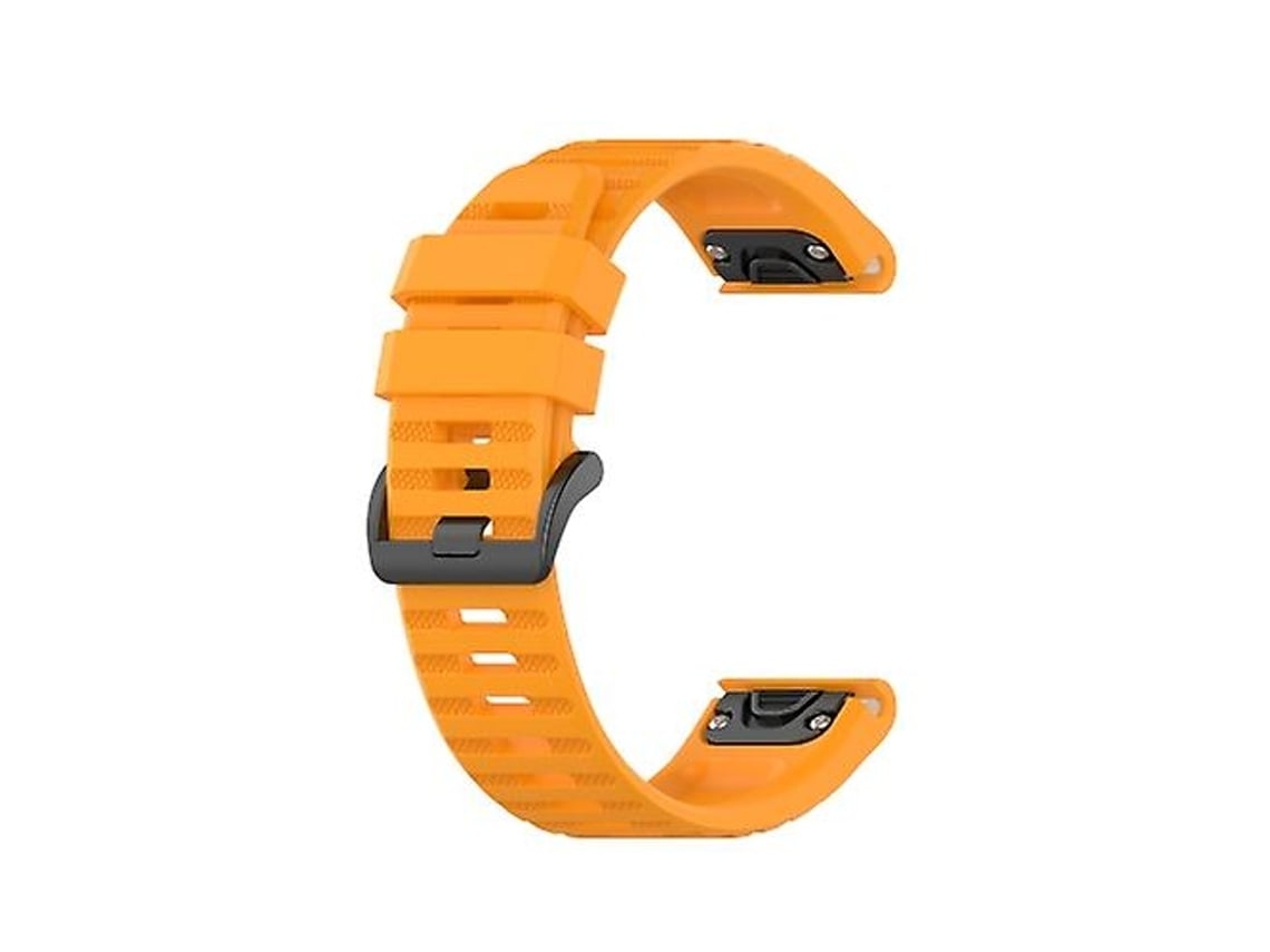 Lurelia Pulseira De Silicone Amarela, Compatível Com Relógio Garmin Instinct, Acabamento Moderno