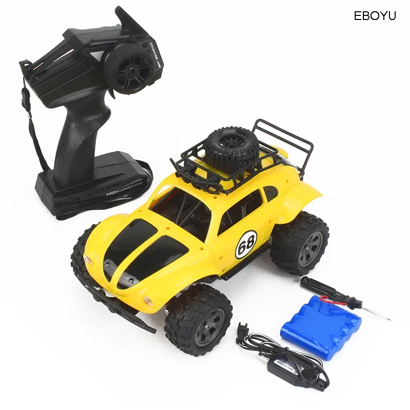 Carrinho de Controle Remoto 2.4ghz para Escalada, Veículo Off road de Alta Velocidade, Presente para Crianças e Meninos MDUG (amarelo)