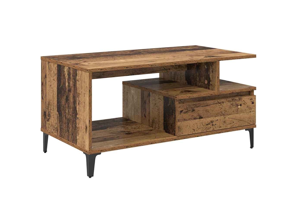 Mesa de Centro com Gaveta MAISON EXCLUSIVE em Madeira Antiga (90x49x45 cm)
