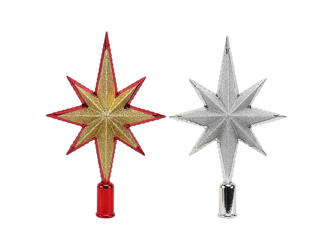 2 Peças de Enfeite de Estrela ALLINLESS