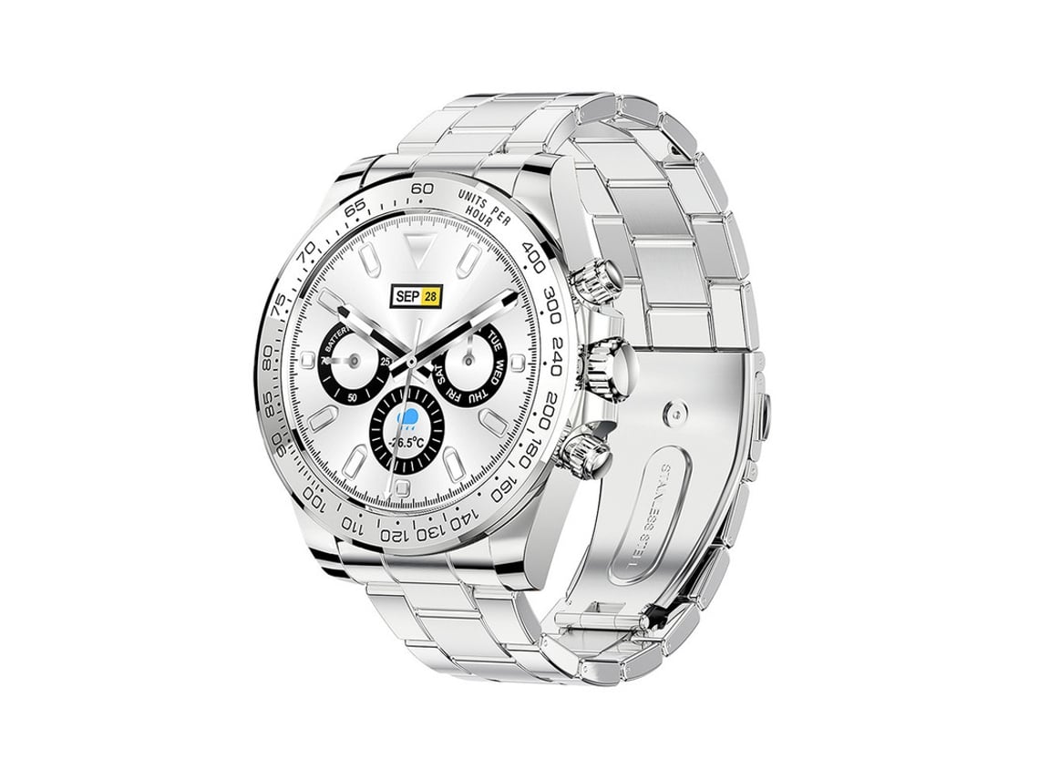 Smartwatch YIZHOOD Te606 Ecrã Ips de 1.3Inch 30 Dias em Standby Prata