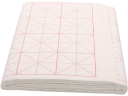 Papel Para Caligrafia Xuan Grid 7,5 X 32 Cm, 100 Folhas, Semiacabado.