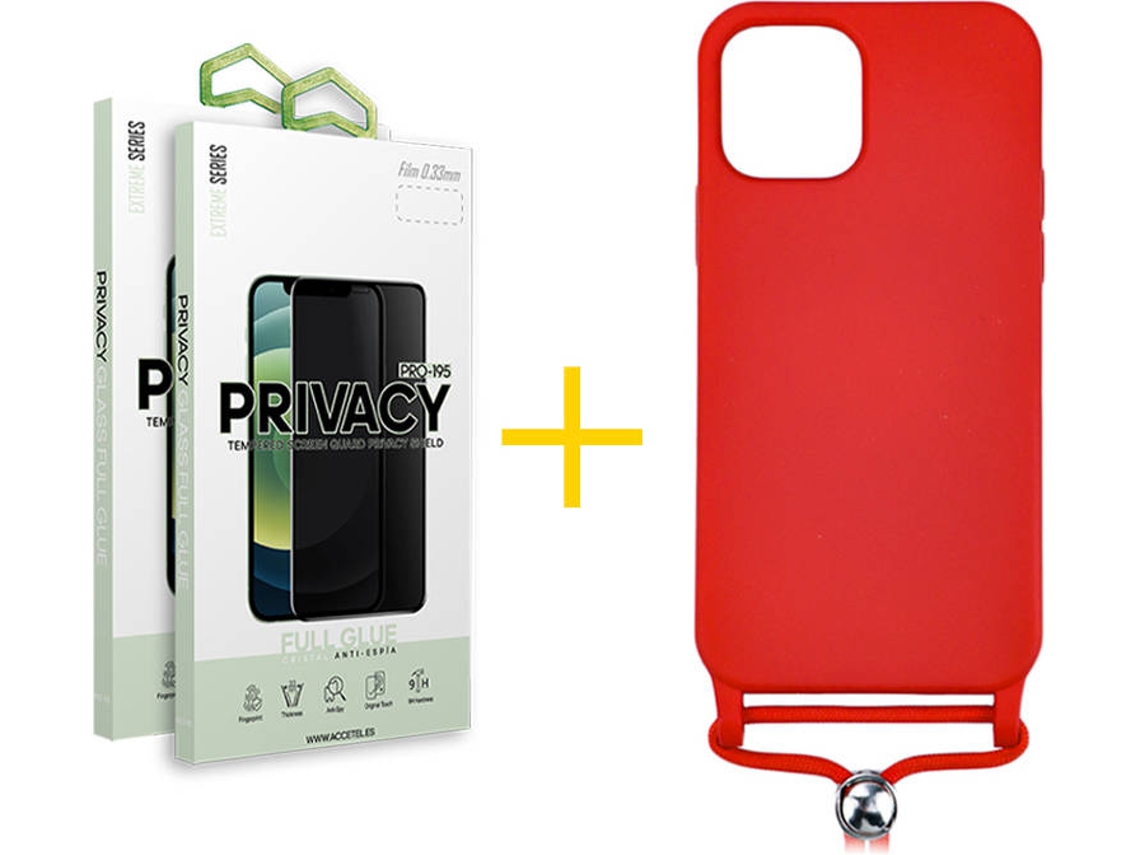 Capa + 2 Películas para iPhone 11 Pro Max SKYHE Vermelho