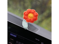 Janela Do Carro Console Central Joias Decoração Bonita Deusa Sistema Cura Pequena Mola de Cabeça Fresca Pequena Flor Vermelha XLT