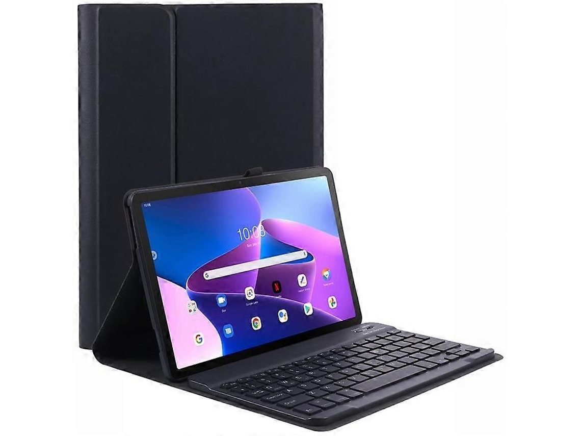 Capa Para Tablet De 10.6 Polegadas, Couro Pu, Suporte Com Teclado Bluetoothblack