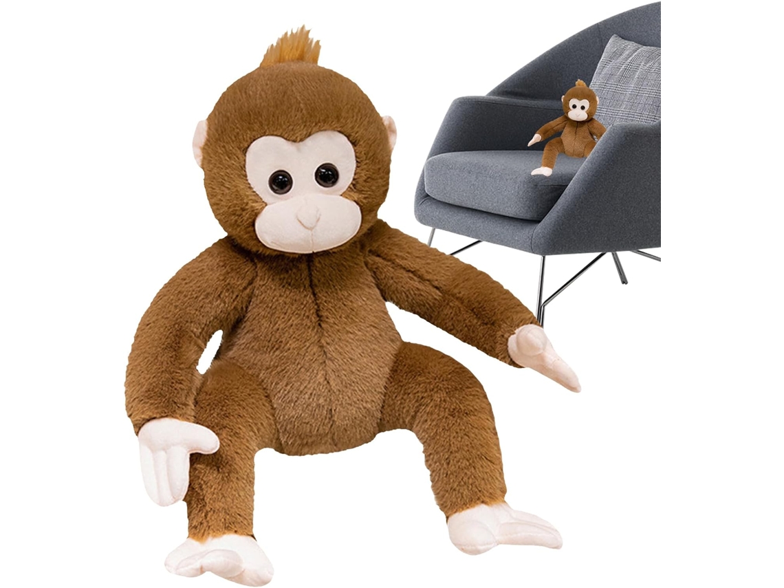 Macaco de Pelúcia Macio, Lavável e Multifuncional em Formato