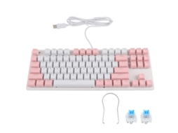 Teclado Gamer, Teclado Mecânico Gamer, Teclado De Luz Mista Com 87 Teclas, Design Revolucionário Everley891