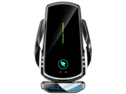 Carregador De Carro Sem Fio Compatível Com Iphone Samsung Huawei Etc. Suporte Para Celular Para Carro Com Rotação De 360 °, Indução Eletroma