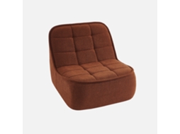 Cadeira Confortável Em Boucle Texturizado, 1 Lugar, Terracota Sweeek