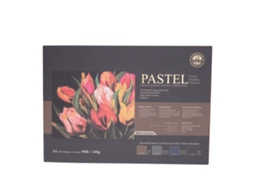 Bloco de Papel para Pastéis A4 com 30 Folhas Textura Superfície Absorvente para Pastéis Óleo e Secos