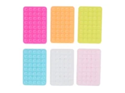 Aetheria 6pcs Suporte de Capa de Celular com Ventosa Silicone Bicolor Anti derrapante Universal para Espelho
