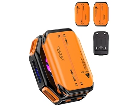 Enfriador de celular con compartimento de carga de batería recargable Enfriador de celular con pantalla de temperatura Espacios soleados