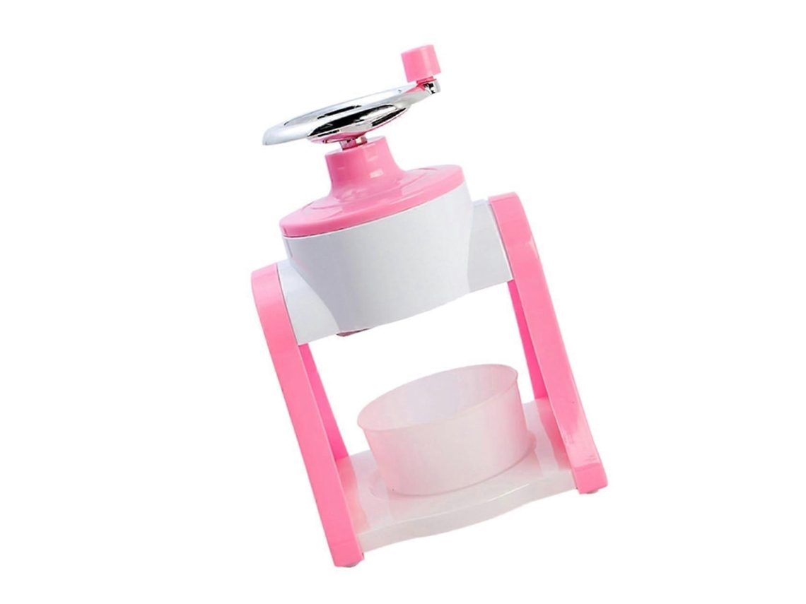 Triturador De Gelo Manual, Ferramenta Rápida E Compacta Para Smoothies E Coquetéis, Ideal Para Uso Doméstico. Cor Rosa.