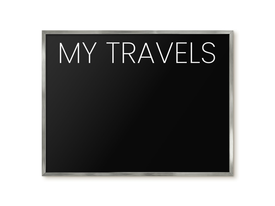 Magnetic Wall Board My Travels For The Office Espelharte (80x60 Cm)
