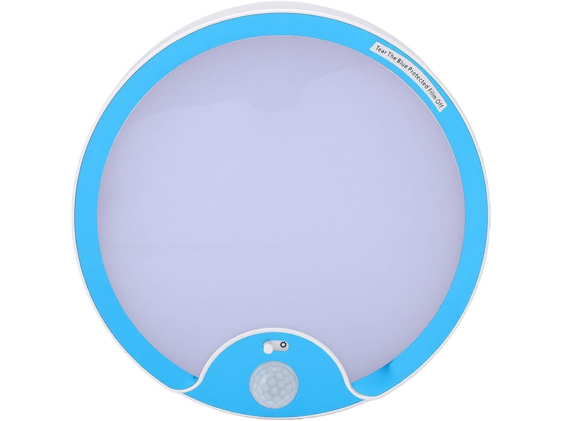 Luminária Noturna Led Com Sensor De Movimento Teto Alimentada Por