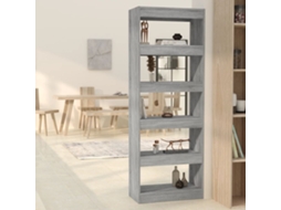 Vidaxl Estante/divisória 60x30x166cm Derivados Madeira Cinzento Sonoma