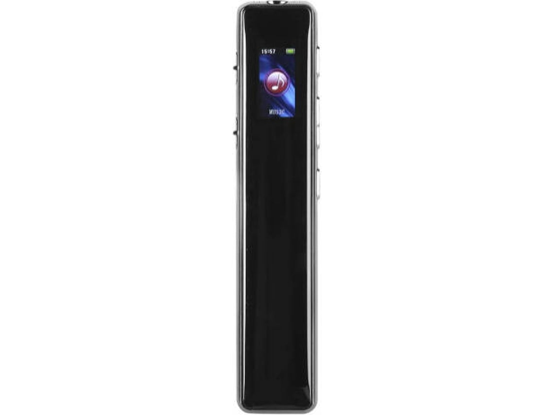 Gravador de Voz Mini Hd Portátil Adequado para Reuniões Cursos-16 Gbpreto