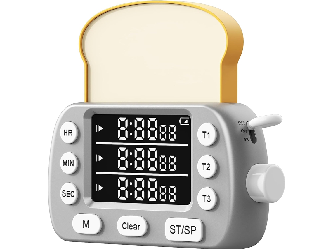 Timer Digital Para Cozinha, Portátil E Visual, Para Uso Doméstico
