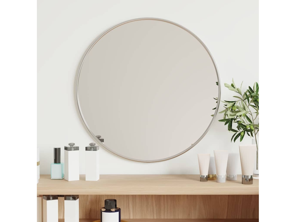 Vidaxl Espelho De Parede Redondo Ø 40 Cm Prateado