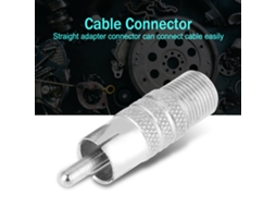 Laxiscreed Adaptador Coaxial F-type Fêmea Para Rca Macho Para Conexão Tv