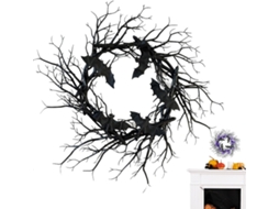 Guirlanda De Galhos Para Decoração De Halloween Com Luzes Artificiais, 45 Cm |