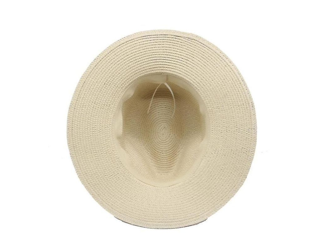 2026 sombrero Fedora de Paja para Hombre Pvj 80% Paja de Papel 20% Nylon Uv Ligero Transpirable Moda Diy Caqui