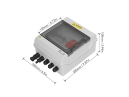 Laxiscreed Caixa De Combinação Fotovoltaica 1000v Com Fusível 15a E Disjuntor Dc 16a