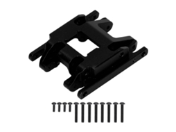 Base De Caja De Engranajes Para Coche Rc Traxxas 1/18 Placa Deslizante Central De Aluminio Resistente A Alta Presión Con Tornillos Negro