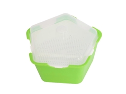 Bandeja de Germinación para Semillas, Caja de Crecimiento con Tapa, Ideal para Hortalizas y Frutas en Invernadero y Jardín