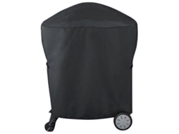 Cubierta Impermeable para Barbacoa Weber Q1000 Q2000 Serie Carrito Deslizante de Tela Oxford Negro